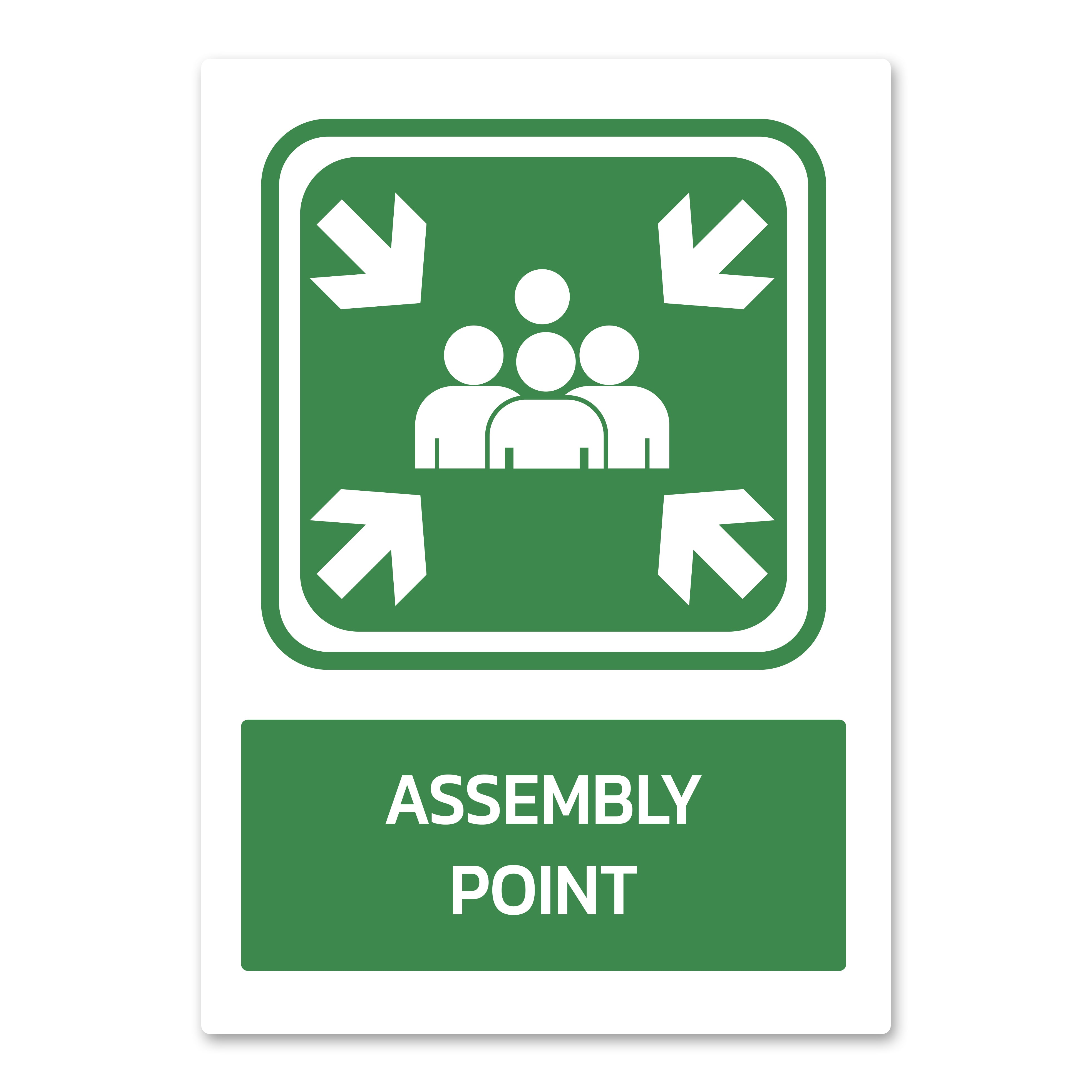 Assembly Point Health And Safety Sign – Quick Signs 4 U