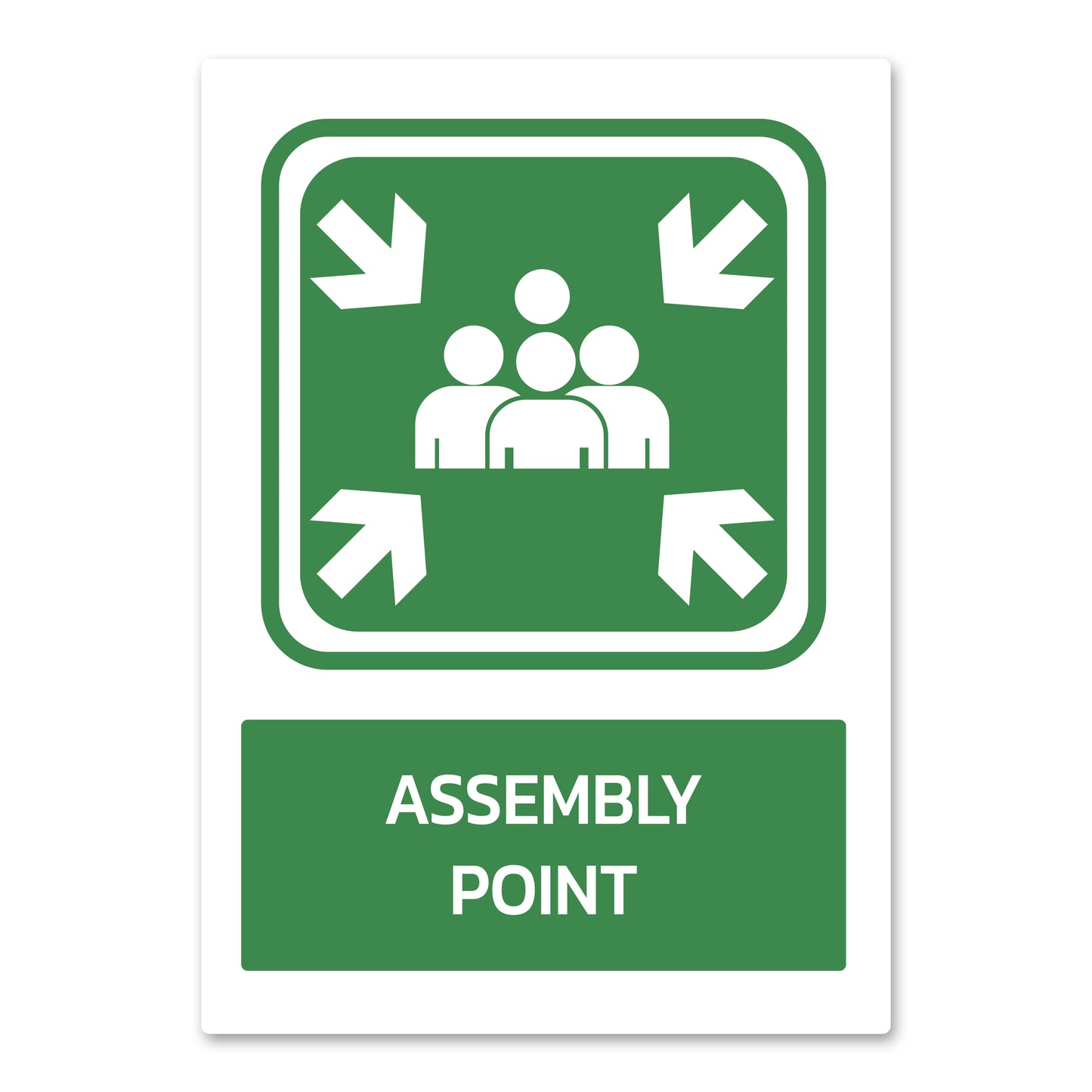 Assembly Point Health And Safety Sign from QuickSigns4U