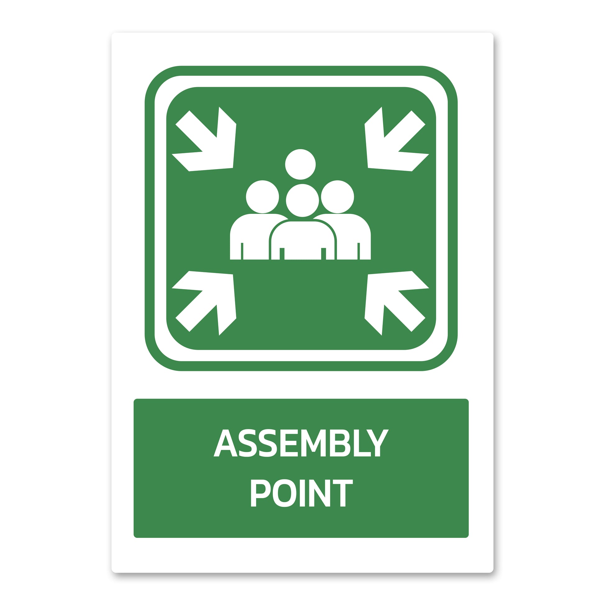 Assembly Point Health And Safety Sign from QuickSigns4U