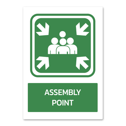 Assembly Point Health And Safety Sign from QuickSigns4U