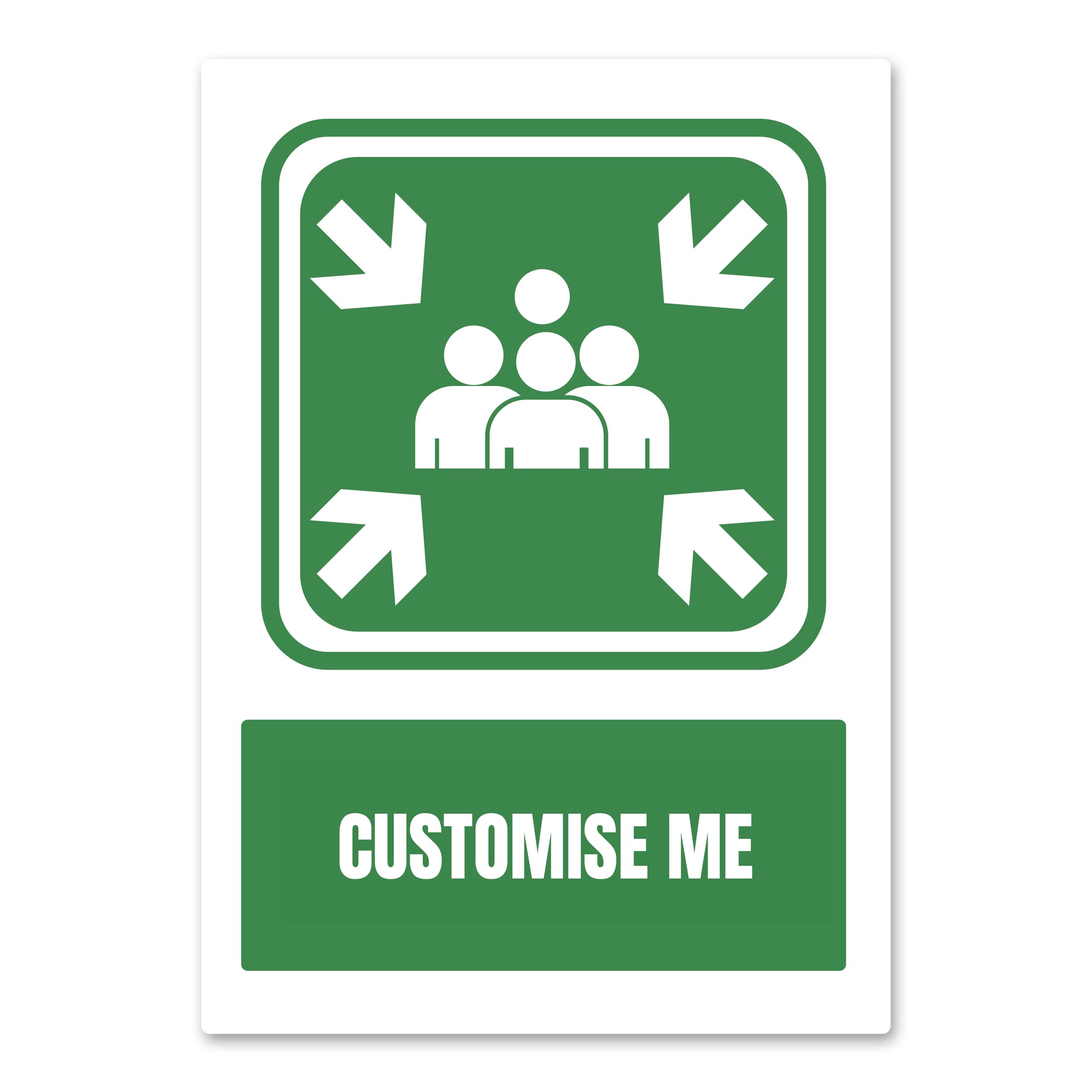 Customisable Assembly Point Health And Safety Sign From QuickSigns4U