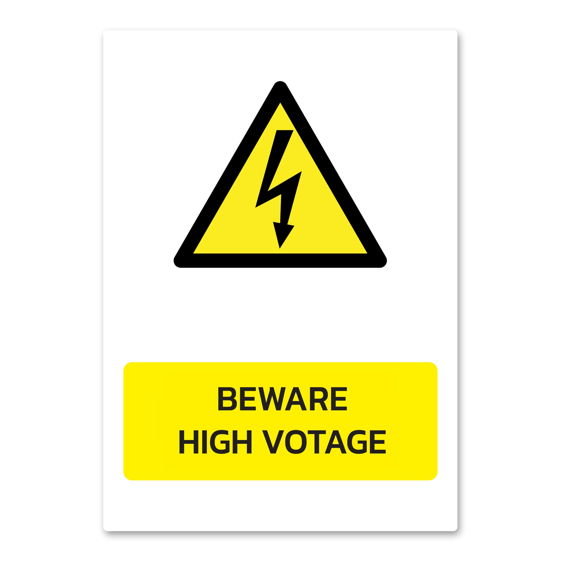Beware High Voltage Health And Safety Sign From QuickSigns4U