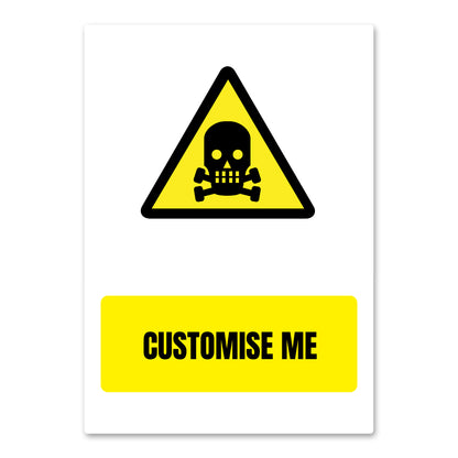 Customisable Beware Toxic Health And Safety Sign From QuickSigns4U