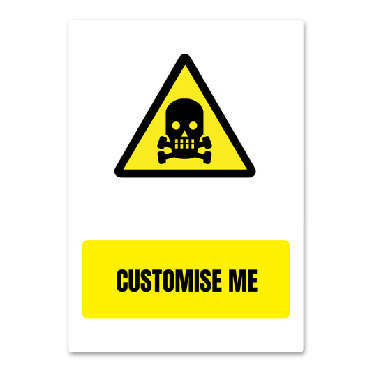 Customisable Beware Toxic Health And Safety Sign From QuickSigns4U