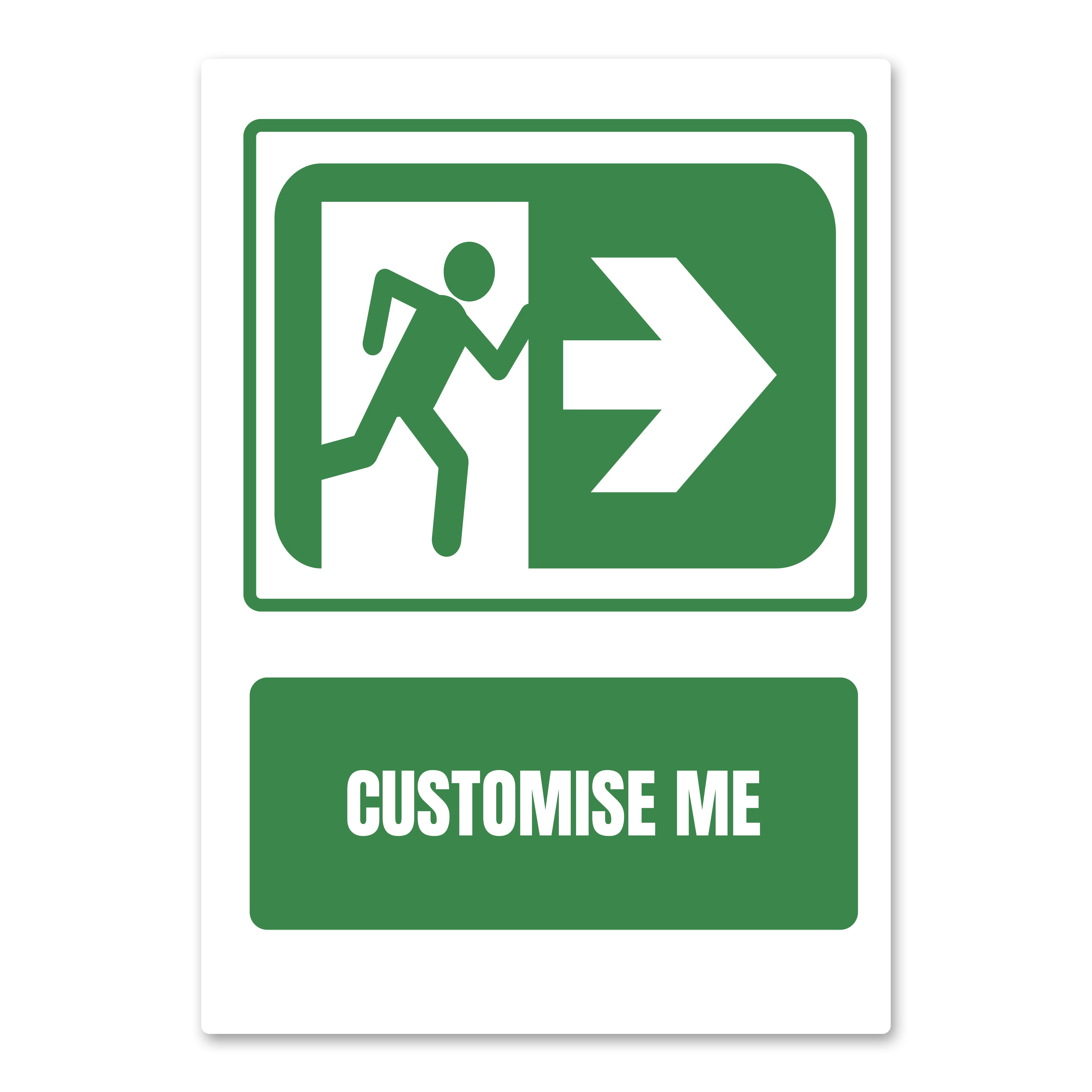 Swr Designs Signs4u Customisable Emergency Exit Health And Safety Sign – Quick Signs 4 U