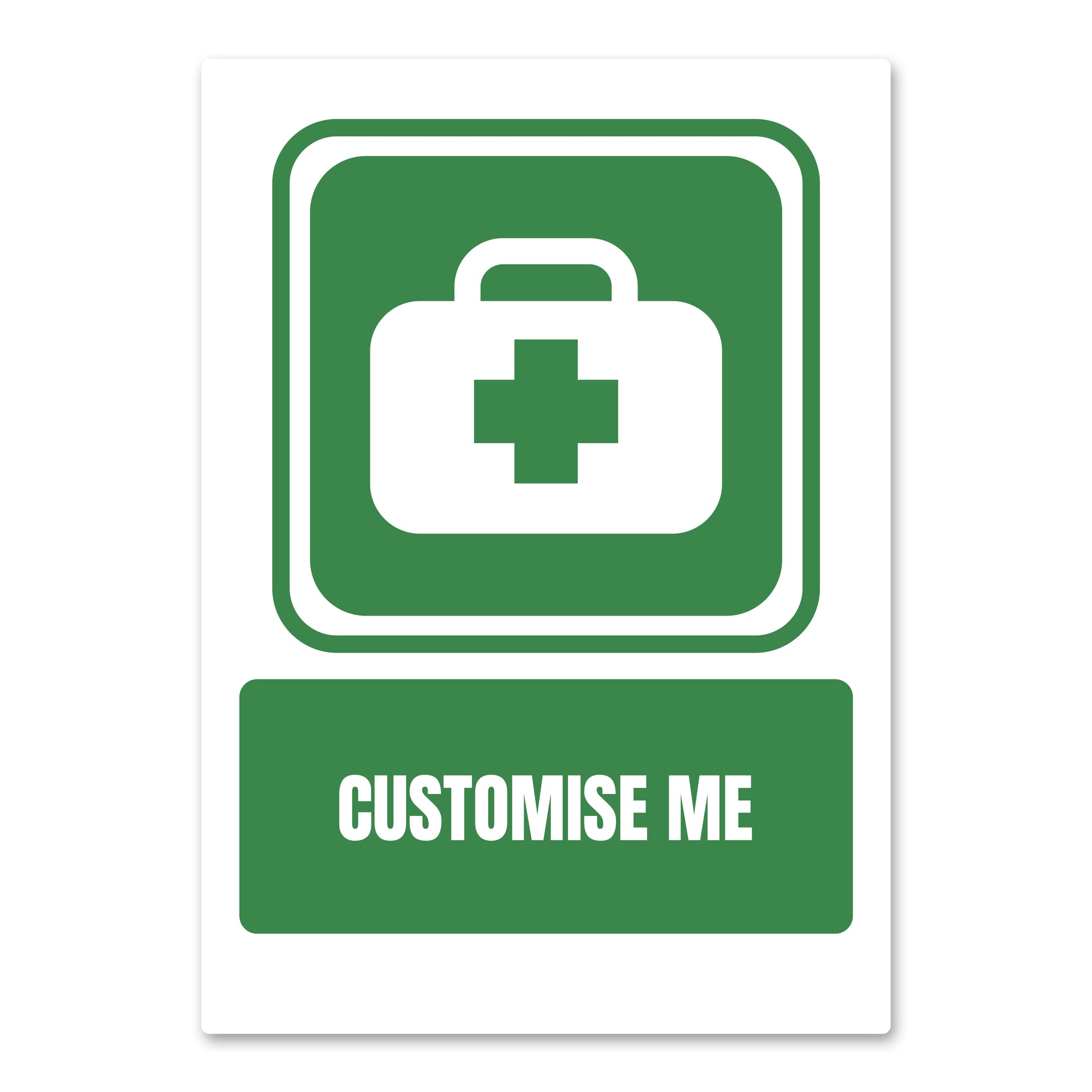 Customisable First Aid Health And Safety Sign From QuickSigns4U