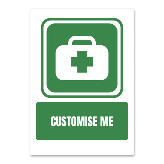 Customisable First Aid Health And Safety Sign From QuickSigns4U