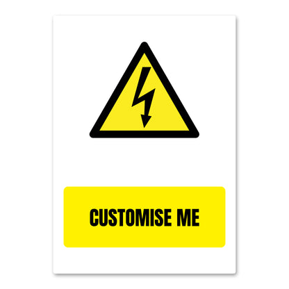 Customisable Beware High Voltage Health And Safety Sign From QuickSigns4U