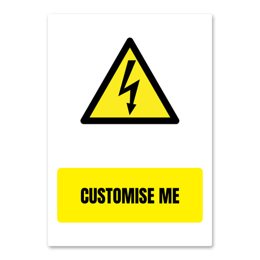 Customisable Beware High Voltage Health And Safety Sign From QuickSigns4U