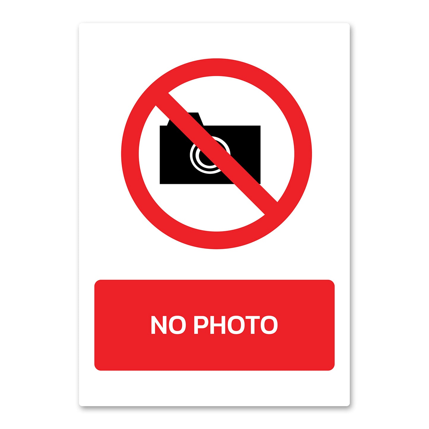 No Photos Health And Safety Sign From QuickSigns4U