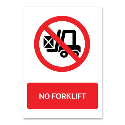 No Forklift Health And Safety Sign From QuickSigns4U