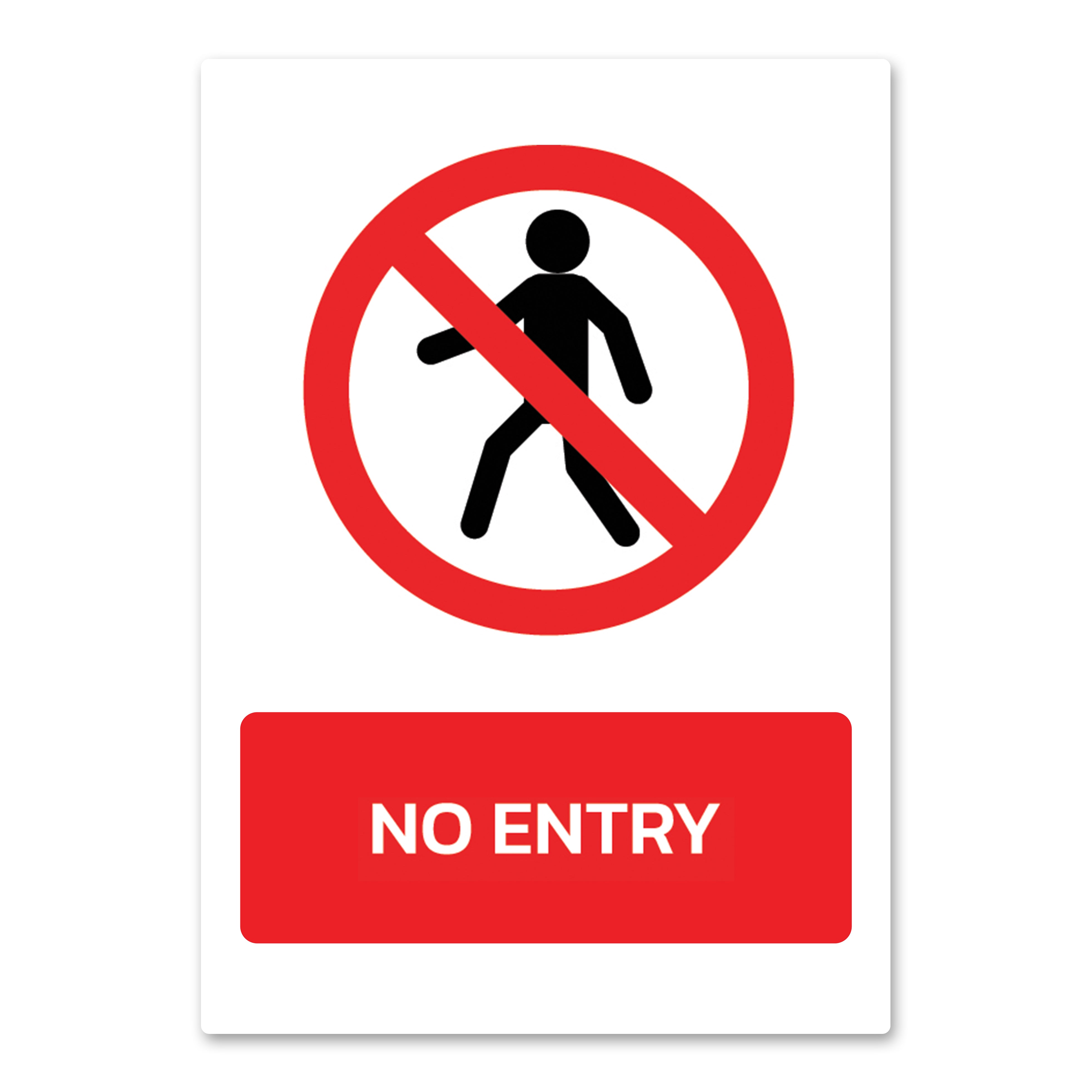 No Entry Health And Safety Sign – Quick Signs 4 U