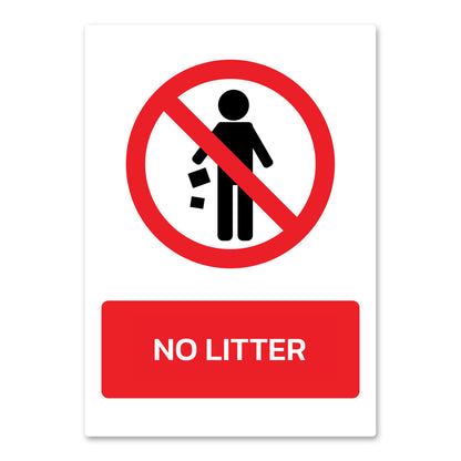 No Litter Health And Safety Sign From QuickSigns4U