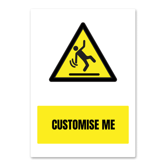 Customisable Beware Slippery Surface Health And Safety Sign From QuickSigns4U