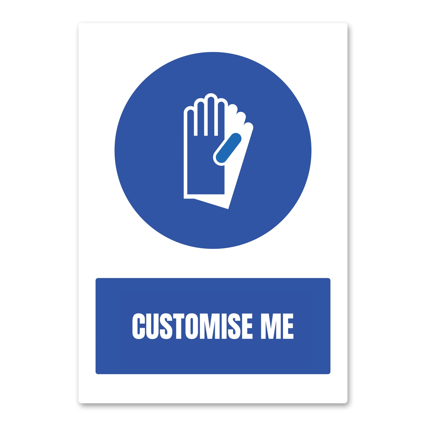 Customisable Wear Hand Protection Health And Safety Sign From QuickSigns4U