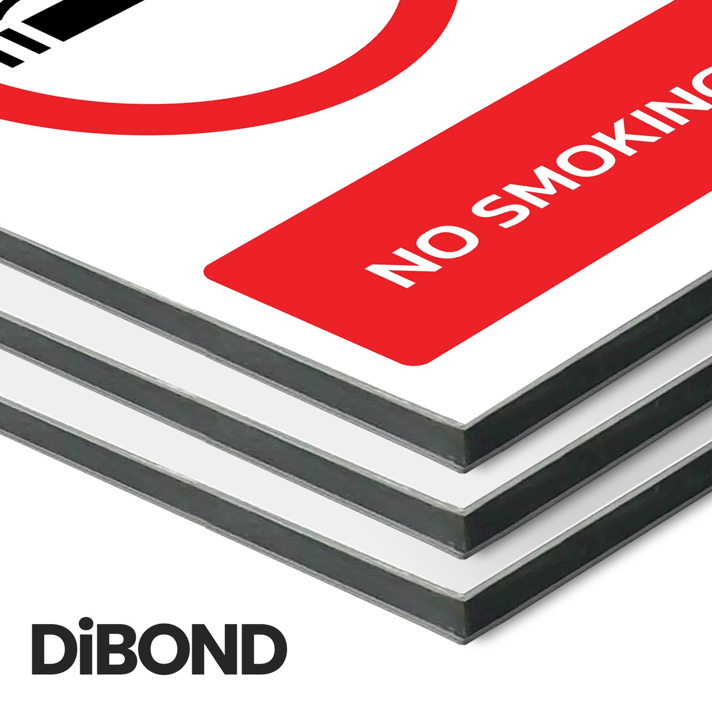 DiBond No Smoking Health And Safety Sign From QuickSigns4U